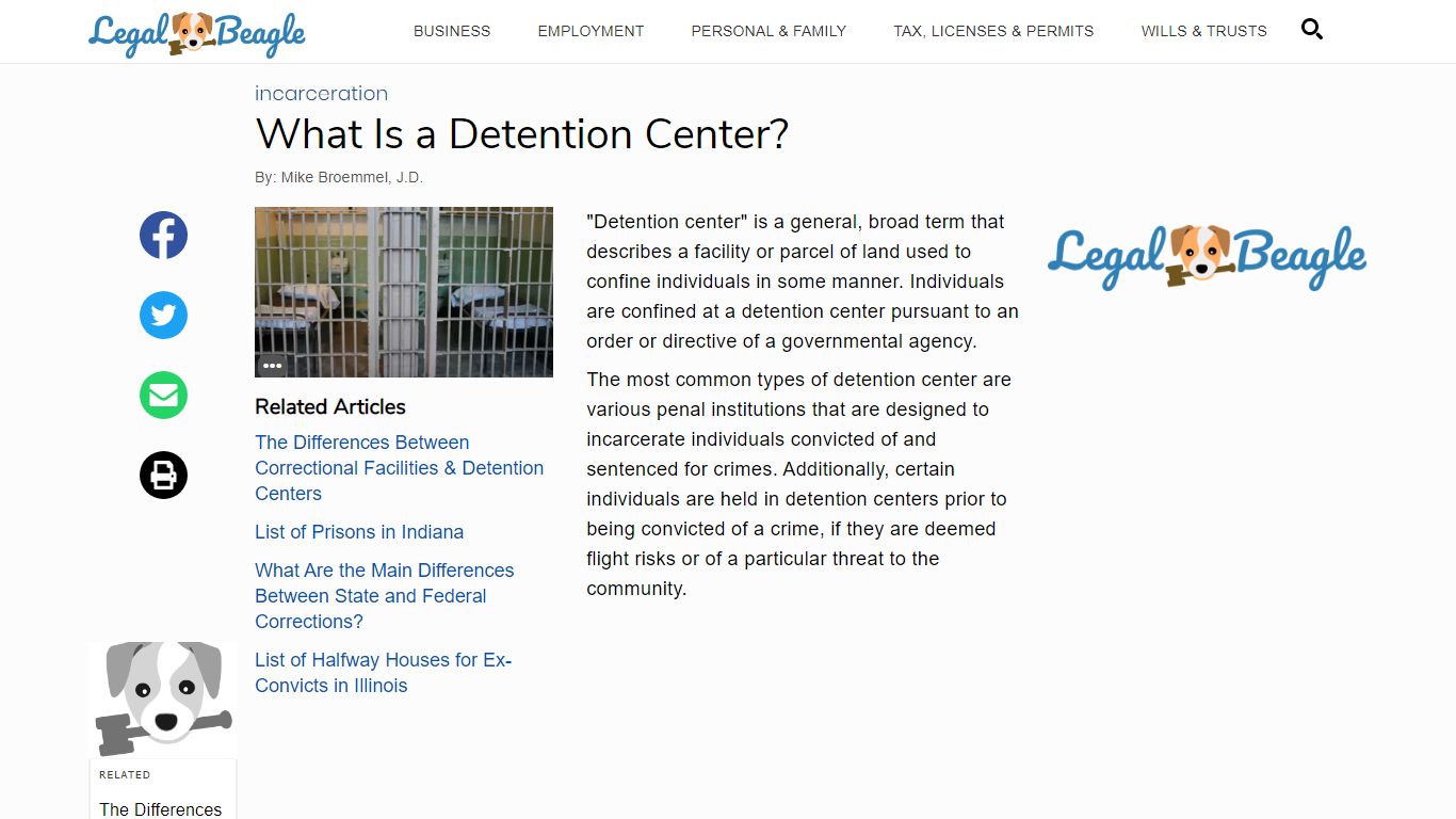 What Is a Detention Center? | Legal Beagle