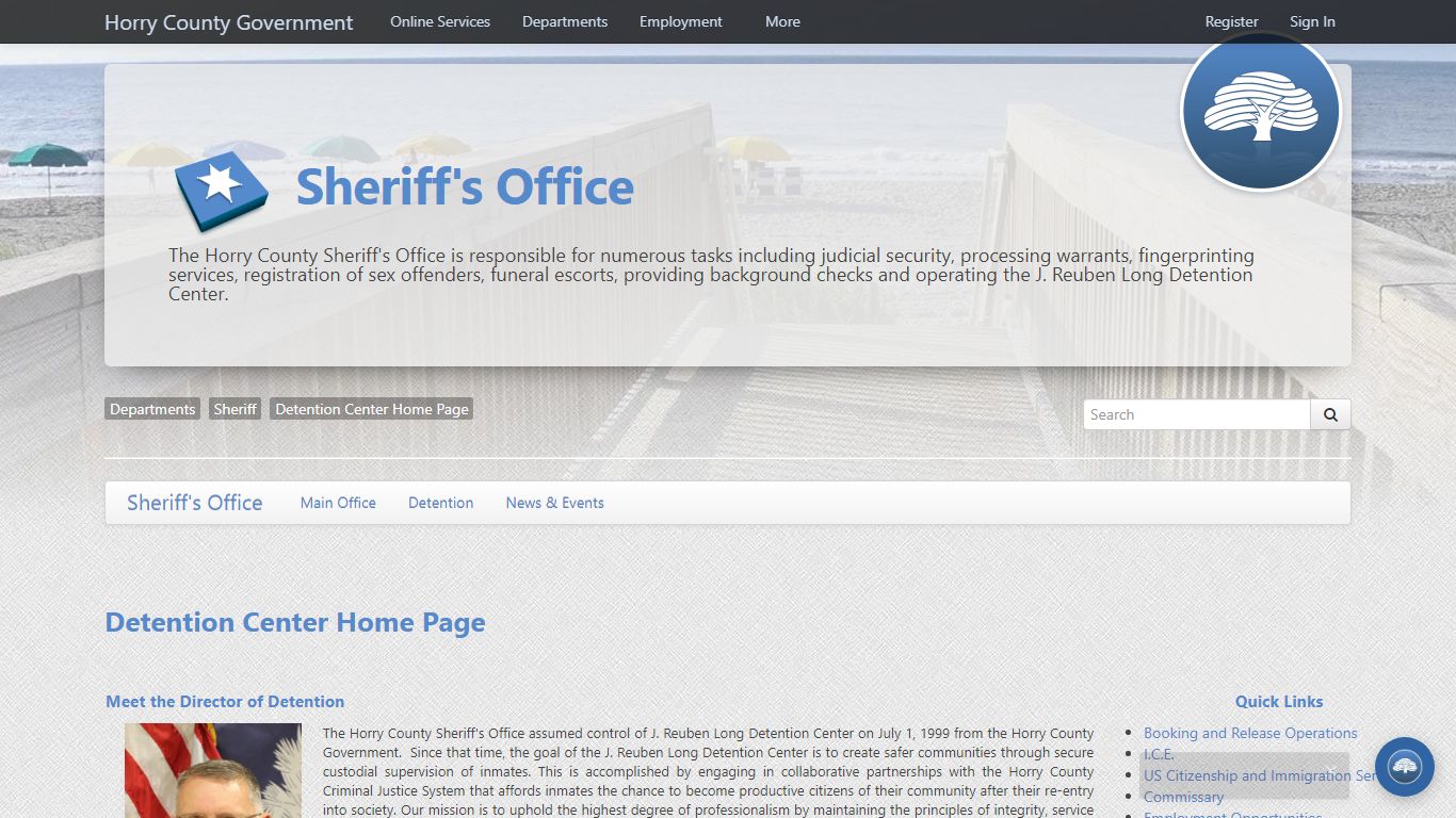 Detention Center - Home Page - Horry County